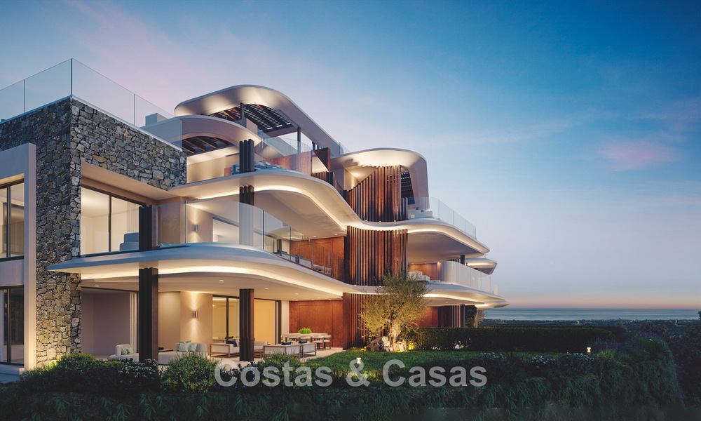 Luxury apartments with innovative design for sale in a large nature and golf resort in Marbella - Benahavis 54740