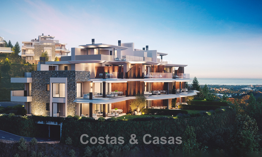 New on the market! Luxury apartments with innovative design for sale in a large nature and golf resort in Marbella - Benahavis 54742