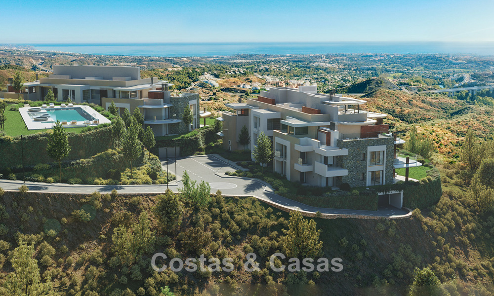 New on the market! Luxury apartments with innovative design for sale in a large nature and golf resort in Marbella - Benahavis 54743