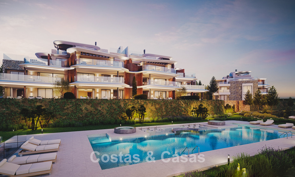 New on the market! Luxury apartments with innovative design for sale in a large nature and golf resort in Marbella - Benahavis 54744