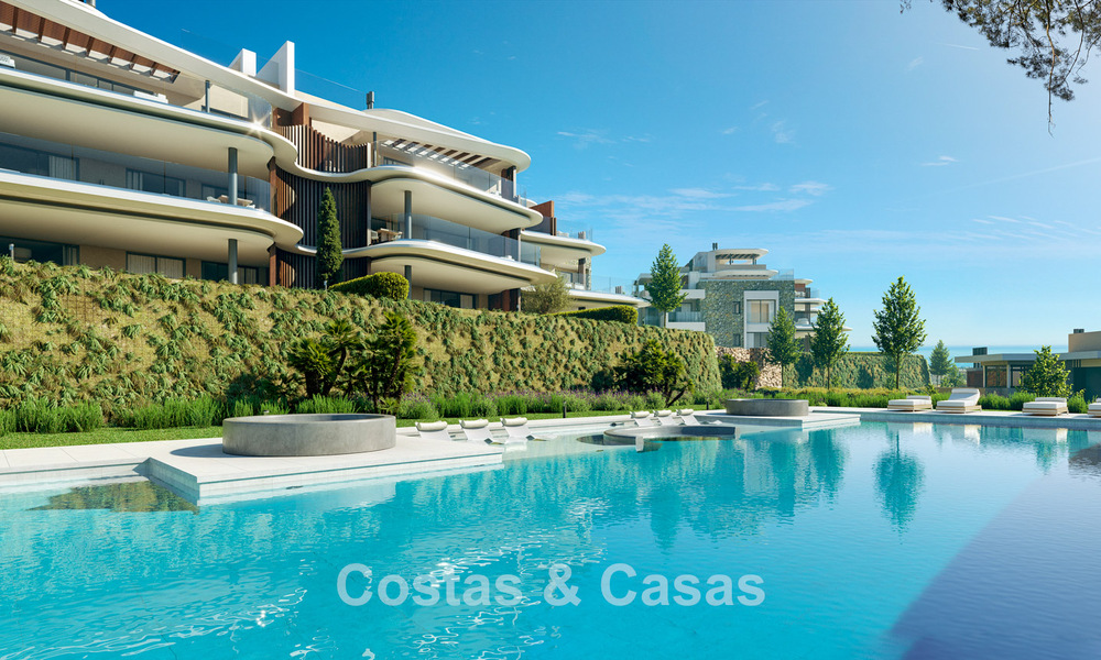 New on the market! Luxury apartments with innovative design for sale in a large nature and golf resort in Marbella - Benahavis 54745