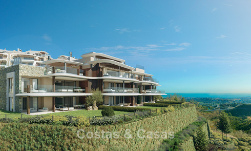 New on the market! Luxury apartments with innovative design for sale in a large nature and golf resort in Marbella - Benahavis 54746