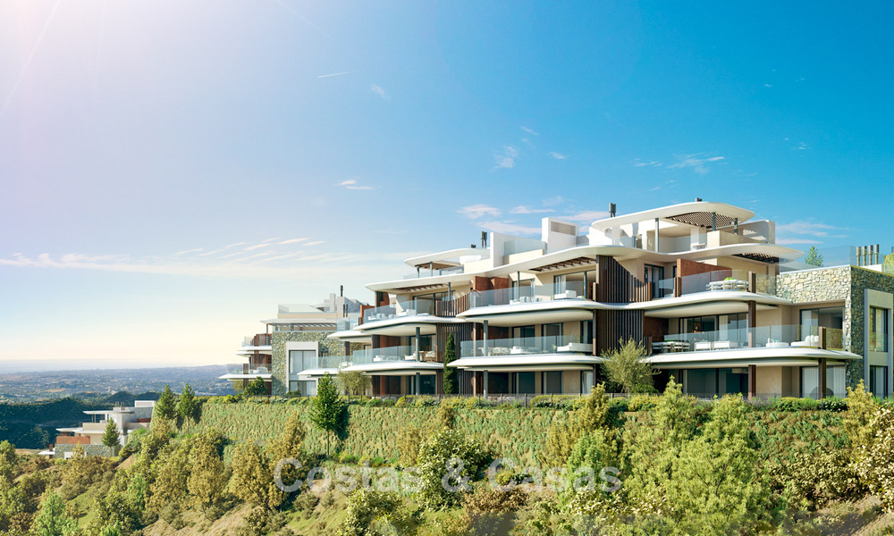 New on the market! Luxury apartments with innovative design for sale in a large nature and golf resort in Marbella - Benahavis 54747