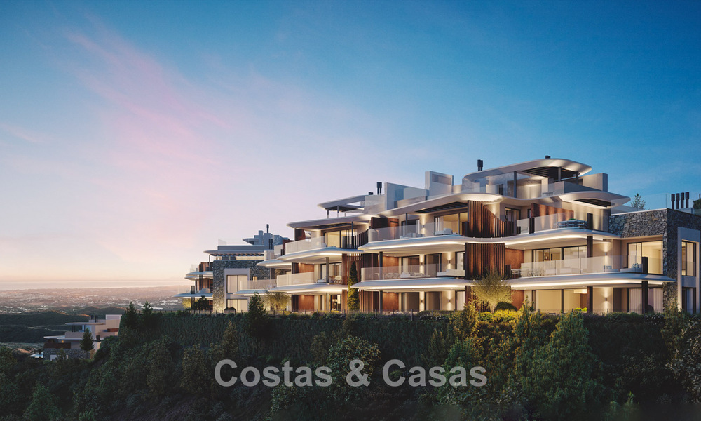 New on the market! Luxury apartments with innovative design for sale in a large nature and golf resort in Marbella - Benahavis 54748