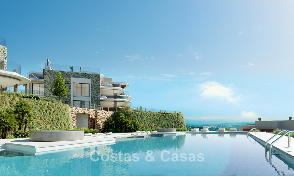 Luxury apartments with innovative design for sale in a large nature and golf resort in Marbella - Benahavis 54749