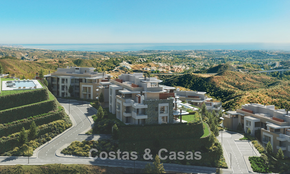 New on the market! Luxury apartments with innovative design for sale in a large nature and golf resort in Marbella - Benahavis 54750