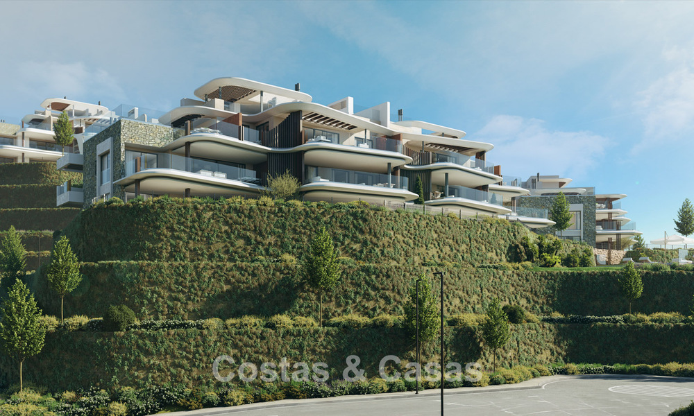 New on the market! Luxury apartments with innovative design for sale in a large nature and golf resort in Marbella - Benahavis 54751