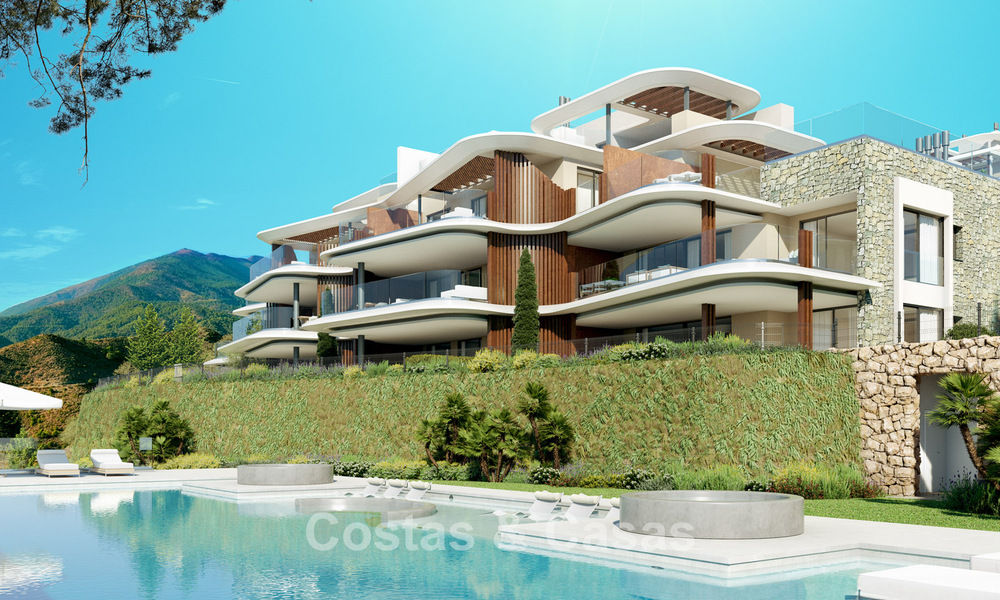 Luxury apartments with innovative design for sale in a large nature and golf resort in Marbella - Benahavis 54752