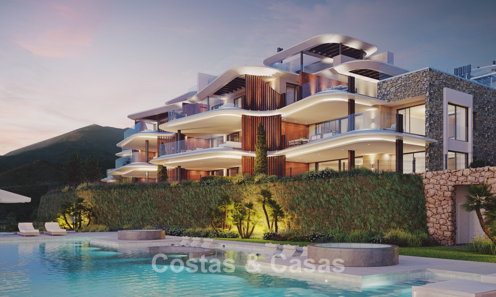 New on the market! Luxury apartments with innovative design for sale in a large nature and golf resort in Marbella - Benahavis 54753