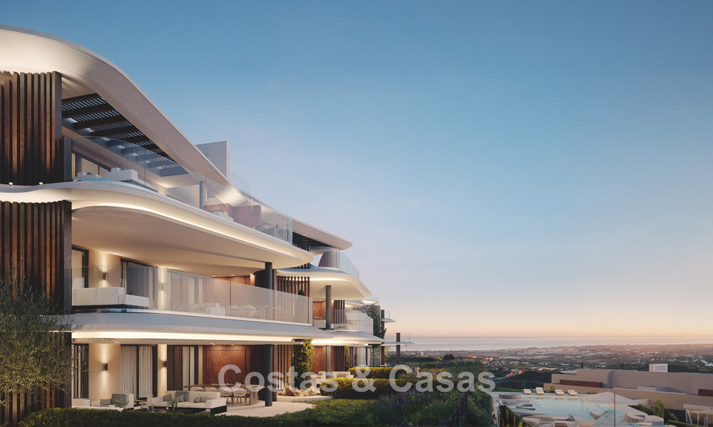 New on the market! Luxury apartments with innovative design for sale in a large nature and golf resort in Marbella - Benahavis 54755