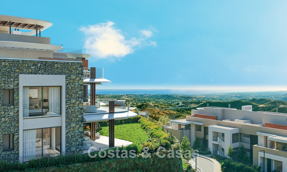 Luxury apartments with innovative design for sale in a large nature and golf resort in Marbella - Benahavis 54756