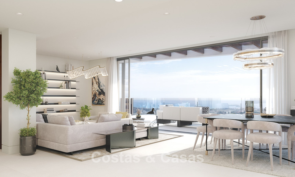 New on the market! Luxury apartments with innovative design for sale in a large nature and golf resort in Marbella - Benahavis 54757
