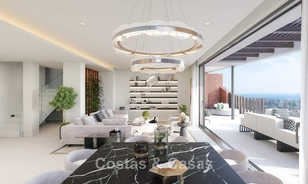 New on the market! Luxury apartments with innovative design for sale in a large nature and golf resort in Marbella - Benahavis 54758