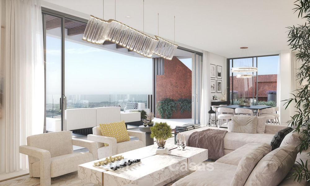 Luxury apartments with innovative design for sale in a large nature and golf resort in Marbella - Benahavis 54759