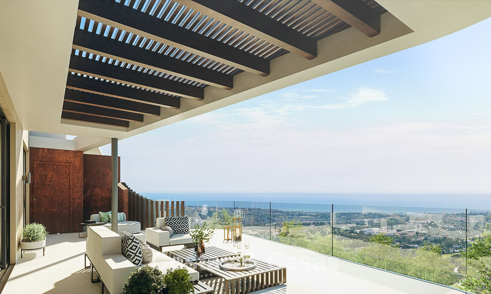 Luxury apartments with innovative design for sale in a large nature and golf resort in Marbella - Benahavis 54777