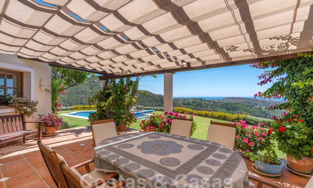 Spanish luxury villa for sale with panoramic views in gated community surrounded by nature in Marbella - Benahavis 55363