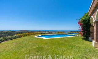 Spanish luxury villa for sale with panoramic views in gated community surrounded by nature in Marbella - Benahavis 55368 