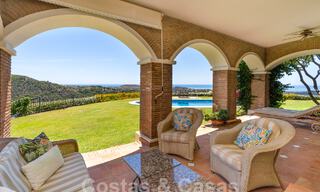Spanish luxury villa for sale with panoramic views in gated community surrounded by nature in Marbella - Benahavis 55369 