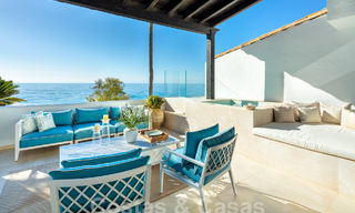 Luxury beachfront penthouse for sale with frontal sea views in Puente Romano on Marbella's Golden Mile 55075 