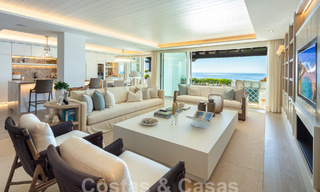 Luxury beachfront penthouse for sale with frontal sea views in Puente Romano on Marbella's Golden Mile 55082 