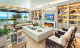 Luxury beachfront penthouse for sale with frontal sea views in Puente Romano on Marbella's Golden Mile 55083 