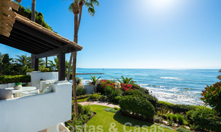 Luxury beachfront penthouse for sale with frontal sea views in Puente Romano on Marbella's Golden Mile 55086 