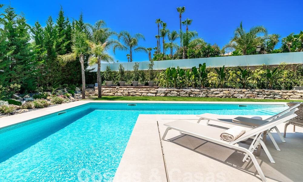 Spacious contemporary luxury villa located on frontline golf with views of La Concha mountain in Nueva Andalucia, Marbella 55564