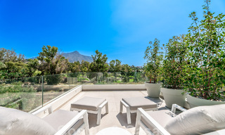Spacious contemporary luxury villa located on frontline golf with views of La Concha mountain in Nueva Andalucia, Marbella 55567 
