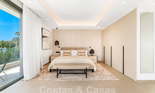 Spacious contemporary luxury villa located on frontline golf with views of La Concha mountain in Nueva Andalucia, Marbella 55569 