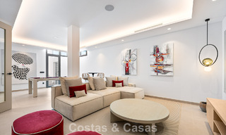 Spacious contemporary luxury villa located on frontline golf with views of La Concha mountain in Nueva Andalucia, Marbella 786391 