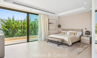 Spacious contemporary luxury villa located on frontline golf with views of La Concha mountain in Nueva Andalucia, Marbella 786400 