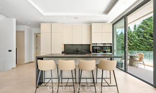 Spacious contemporary luxury villa located on frontline golf with views of La Concha mountain in Nueva Andalucia, Marbella 786405 