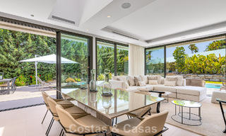 Spacious contemporary luxury villa located on frontline golf with views of La Concha mountain in Nueva Andalucia, Marbella 786410 