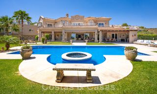 Stately luxury Andalusian-style mansion with sea views in Nueva Andalucia's golf valley, Marbella 55649 