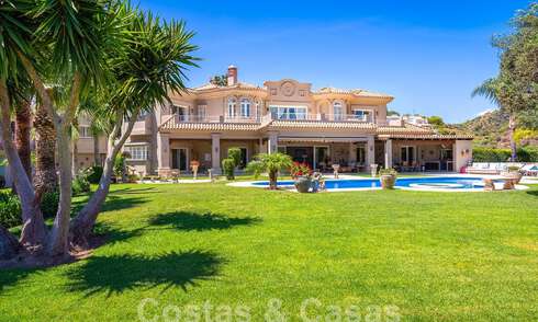 Stately luxury Andalusian-style mansion with sea views in Nueva Andalucia's golf valley, Marbella 55650