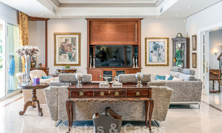 Stately luxury Andalusian-style mansion with sea views in Nueva Andalucia's golf valley, Marbella 55657 