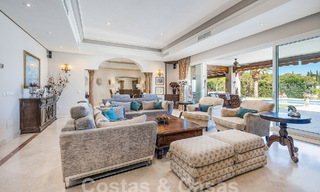 Stately luxury Andalusian-style mansion with sea views in Nueva Andalucia's golf valley, Marbella 55660 