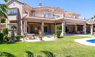 Stately luxury Andalusian-style mansion with sea views in Nueva Andalucia's golf valley, Marbella 55663 