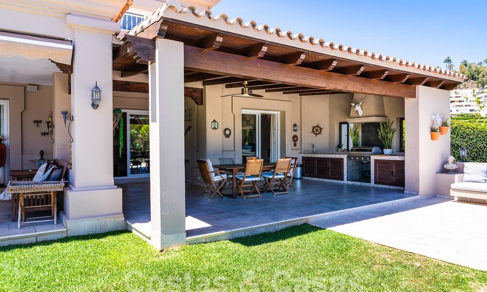 Stately luxury Andalusian-style mansion with sea views in Nueva Andalucia's golf valley, Marbella 55665