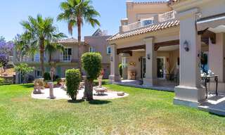 Stately luxury Andalusian-style mansion with sea views in Nueva Andalucia's golf valley, Marbella 55669 