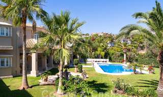 Stately luxury Andalusian-style mansion with sea views in Nueva Andalucia's golf valley, Marbella 55716 