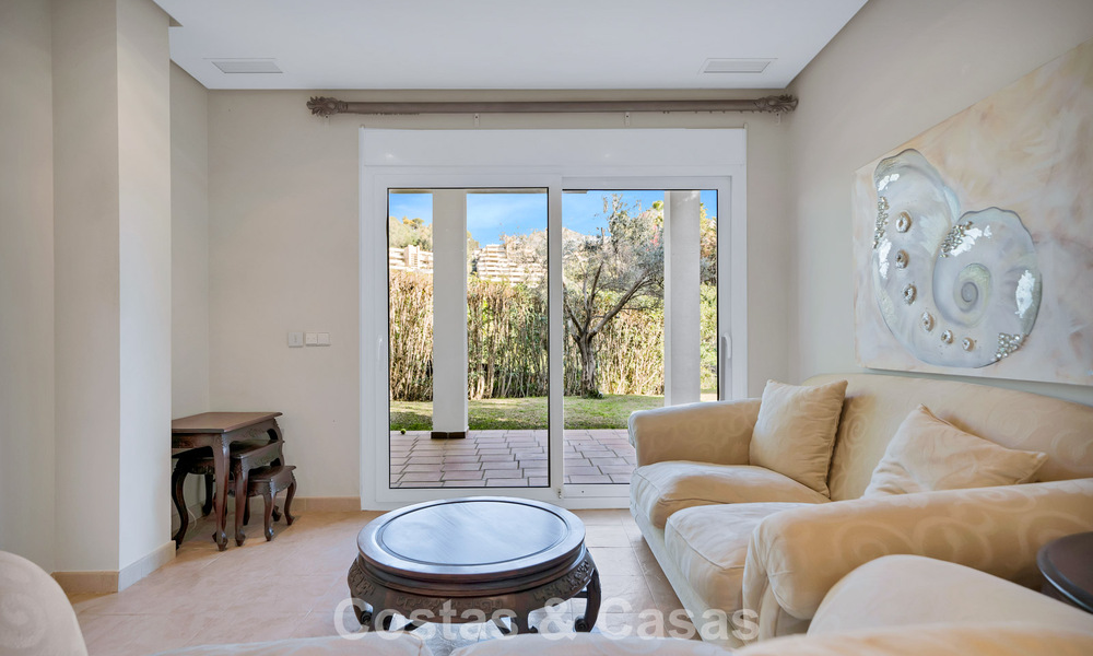 Stately luxury Andalusian-style mansion with sea views in Nueva Andalucia's golf valley, Marbella 779153