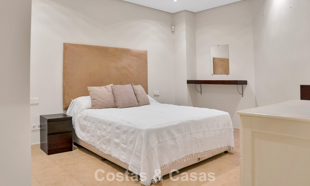 Stately luxury Andalusian-style mansion with sea views in Nueva Andalucia's golf valley, Marbella 779155