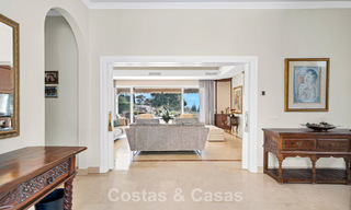 Stately luxury Andalusian-style mansion with sea views in Nueva Andalucia's golf valley, Marbella 779157 