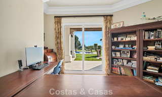 Stately luxury Andalusian-style mansion with sea views in Nueva Andalucia's golf valley, Marbella 779159 