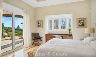 Stately luxury Andalusian-style mansion with sea views in Nueva Andalucia's golf valley, Marbella 779161 