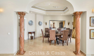 Stately luxury Andalusian-style mansion with sea views in Nueva Andalucia's golf valley, Marbella 779166 