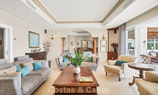 Stately luxury Andalusian-style mansion with sea views in Nueva Andalucia's golf valley, Marbella 779167 