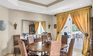 Stately luxury Andalusian-style mansion with sea views in Nueva Andalucia's golf valley, Marbella 779168 