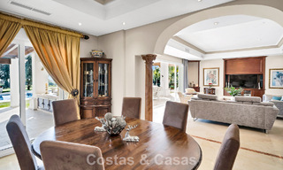 Stately luxury Andalusian-style mansion with sea views in Nueva Andalucia's golf valley, Marbella 779169 